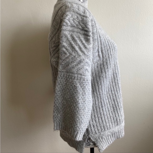 JCrew Alpaca Blend Wool Sweater Grey Sz XS - Picture 2 of 4